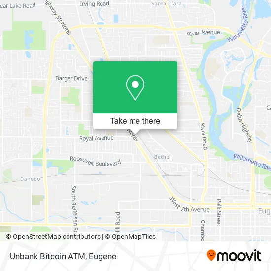 Mapa de Unbank Bitcoin ATM