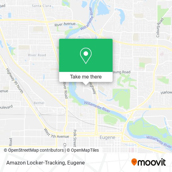 Mapa de Amazon Locker-Tracking