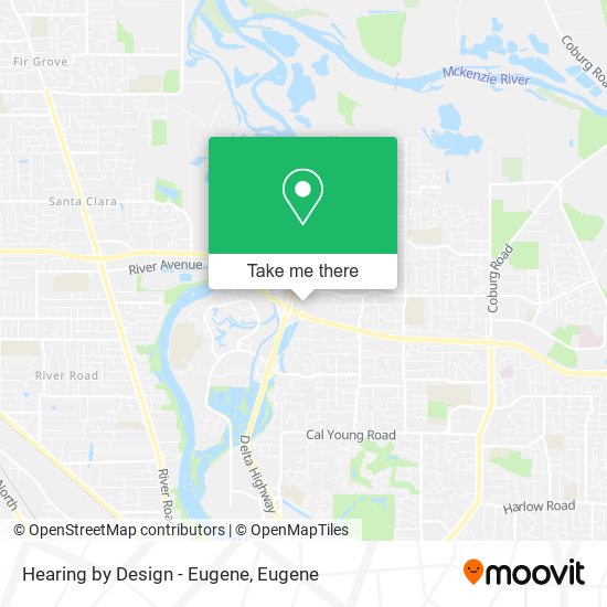 Hearing by Design - Eugene map