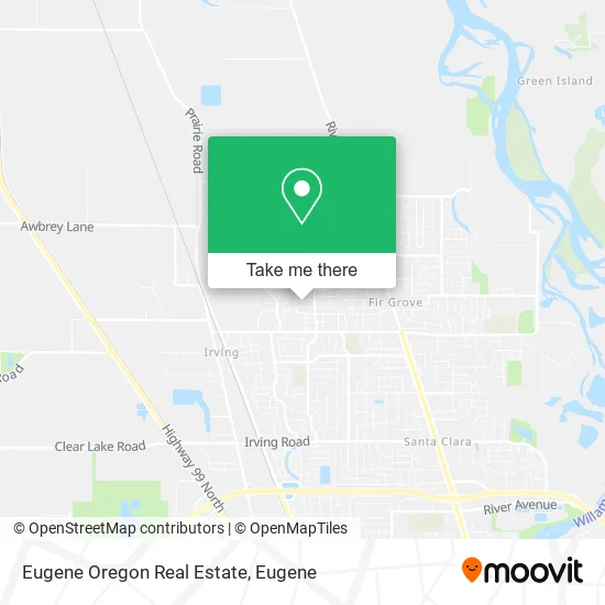 Mapa de Eugene Oregon Real Estate
