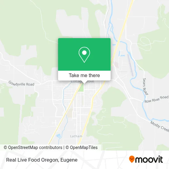 Real Live Food Oregon map