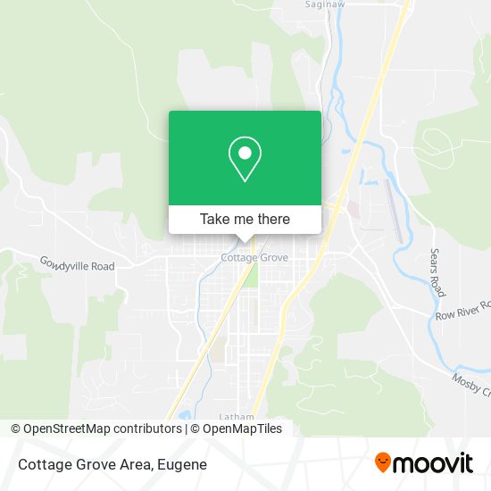 Cottage Grove Area map