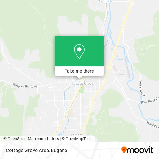 Cottage Grove Area map