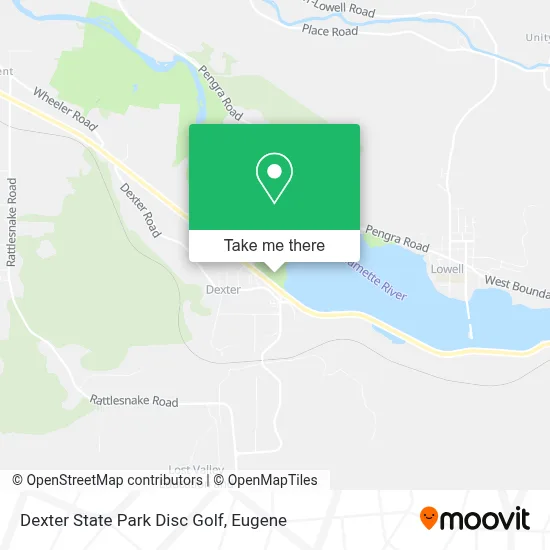 Dexter State Park Disc Golf map