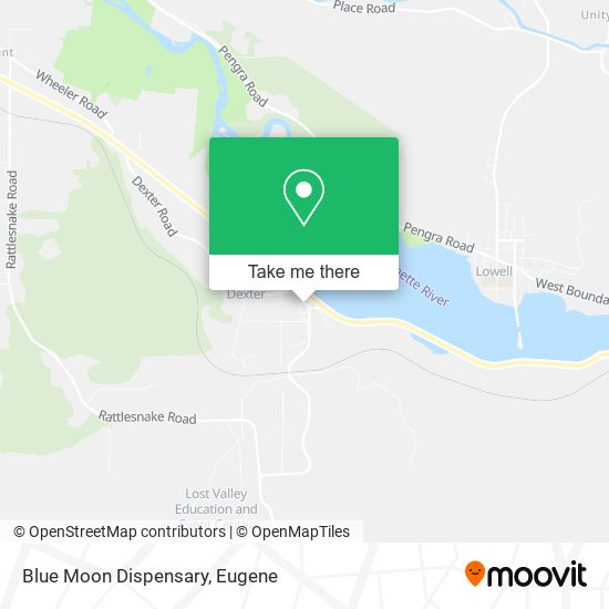 Blue Moon Dispensary map