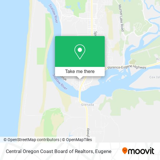 Central Oregon Coast Board of Realtors map