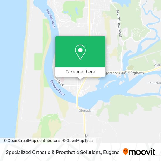 Mapa de Specialized Orthotic & Prosthetic Solutions
