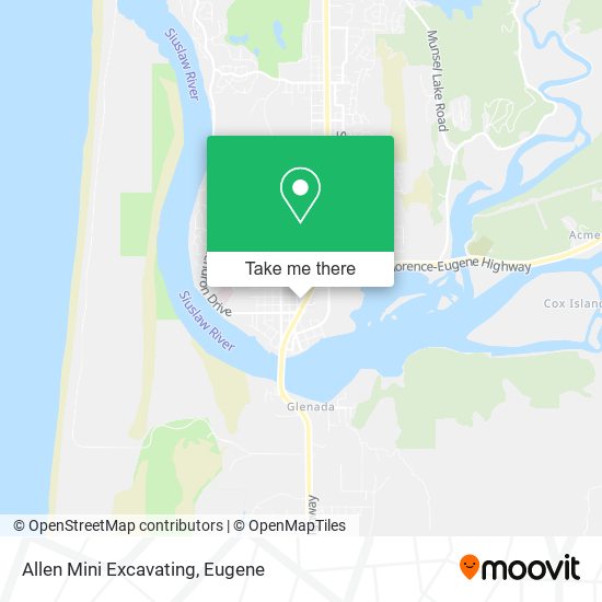 Allen Mini Excavating map