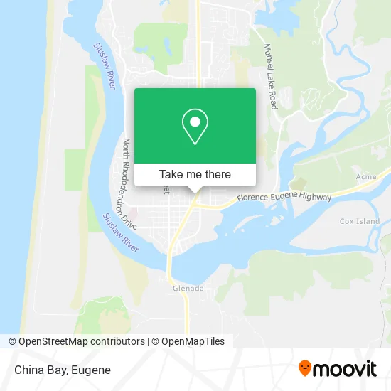 Mapa de China Bay