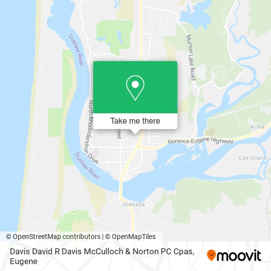 Davis David R Davis McCulloch & Norton PC Cpas map