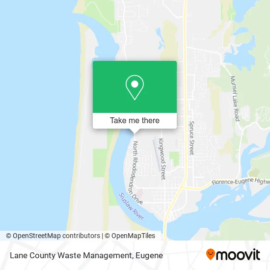 Lane County Waste Management map