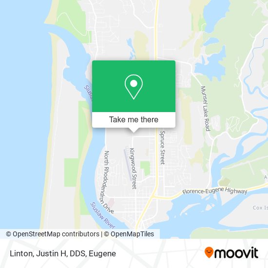Linton, Justin H, DDS map