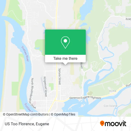 Mapa de US Too Florence
