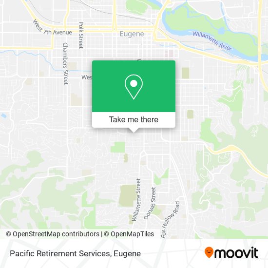 Pacific Retirement Services map