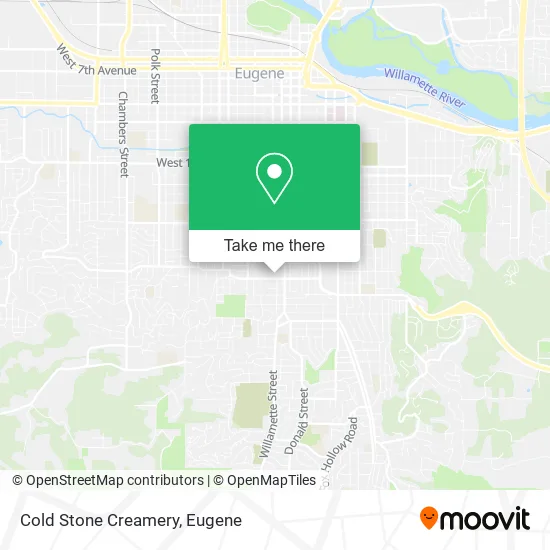 Cold Stone Creamery map