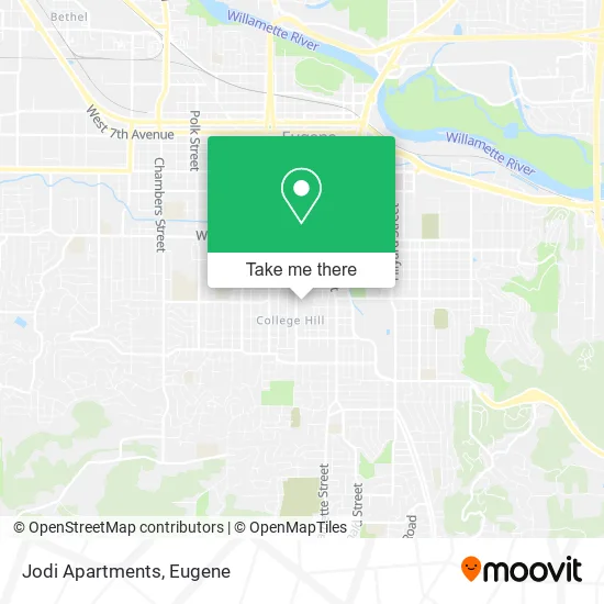 Mapa de Jodi Apartments