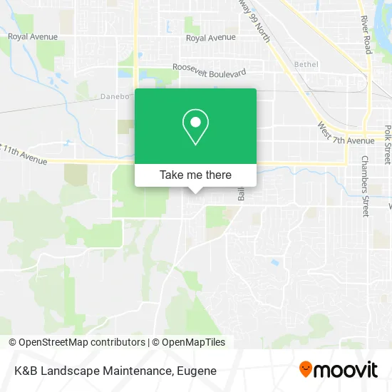 Mapa de K&B Landscape Maintenance
