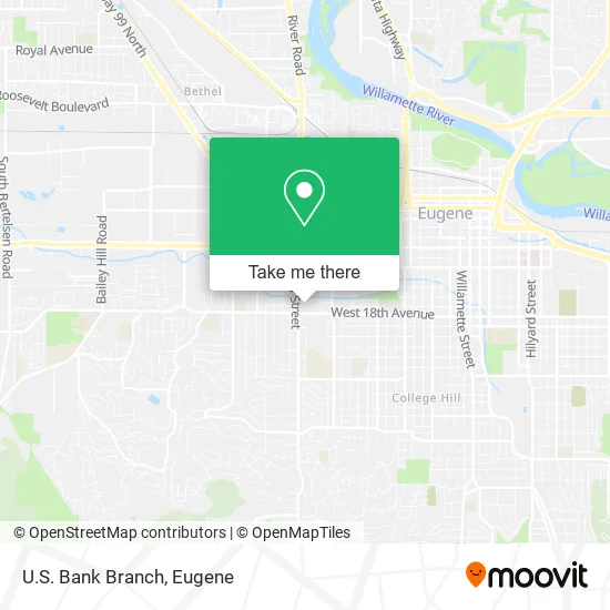 Mapa de U.S. Bank Branch
