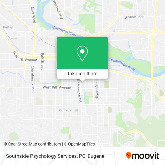 Mapa de Southside Psychology Services, PC
