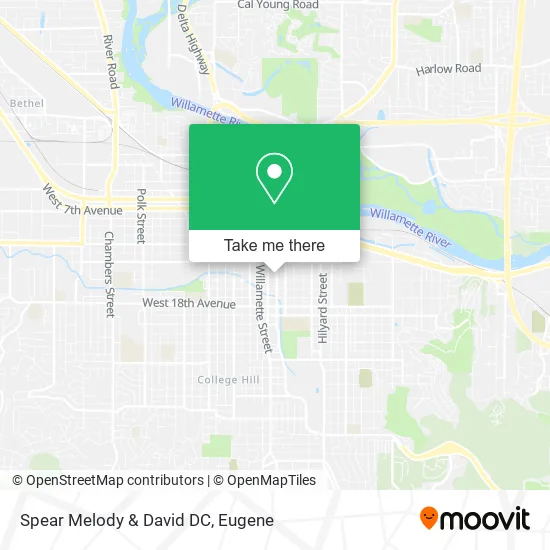 Mapa de Spear Melody & David DC