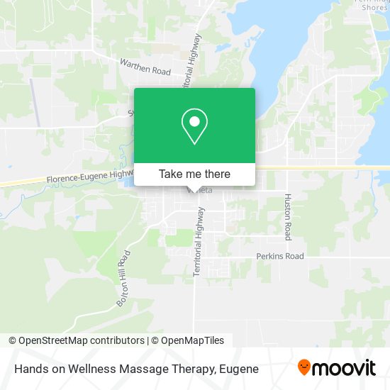 Hands on Wellness Massage Therapy map