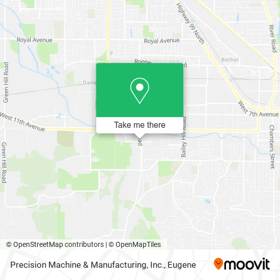 Mapa de Precision Machine & Manufacturing, Inc.