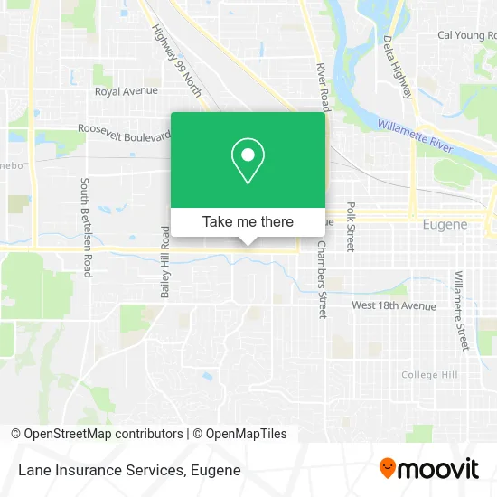 Lane Insurance Services map