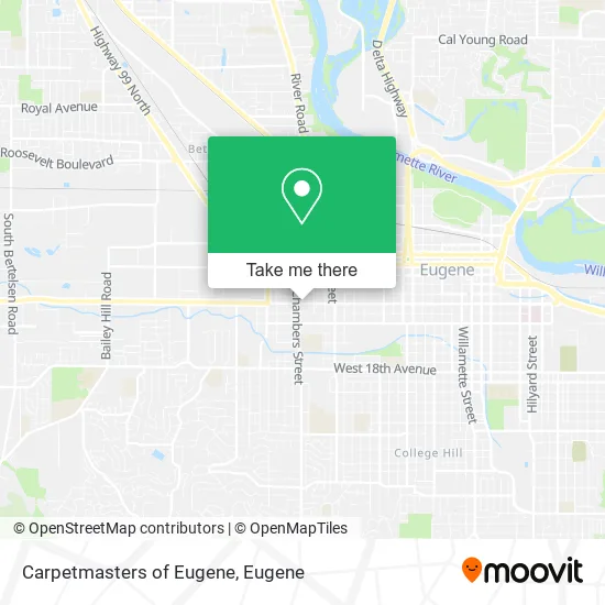 Mapa de Carpetmasters of Eugene