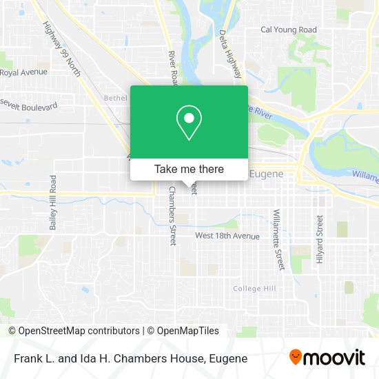 Frank L. and Ida H. Chambers House map