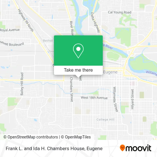 Mapa de Frank L. and Ida H. Chambers House