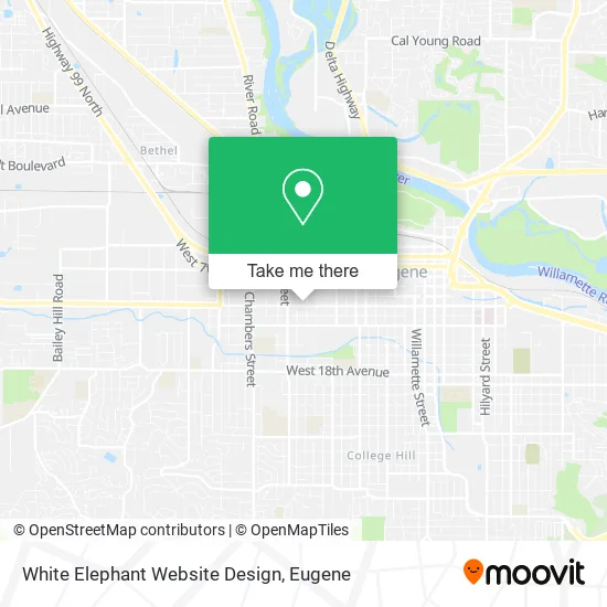 Mapa de White Elephant Website Design