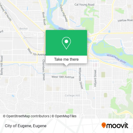 Mapa de City of Eugene