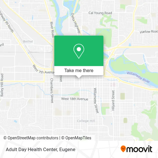 Adult Day Health Center map