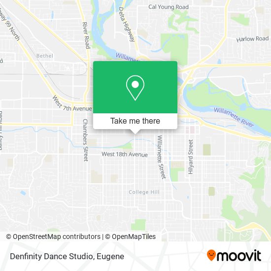 Denfinity Dance Studio map