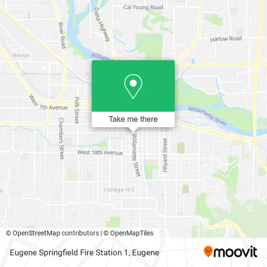 Mapa de Eugene Springfield Fire Station 1