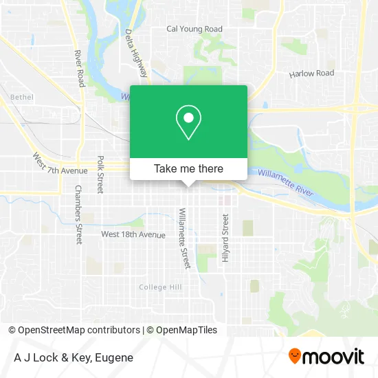 A J Lock & Key map