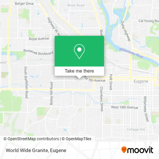 Mapa de World Wide Granite