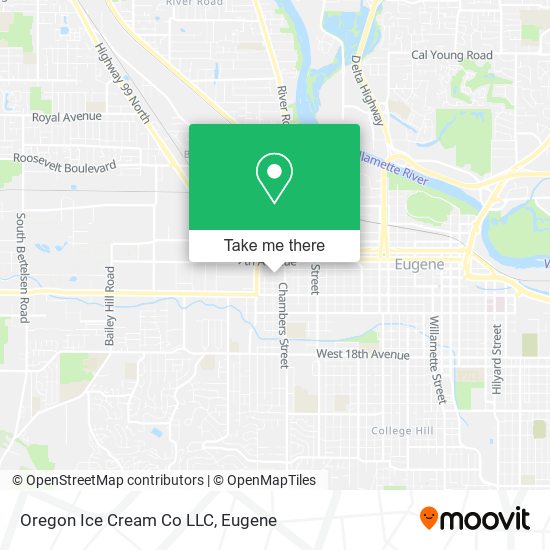 Mapa de Oregon Ice Cream Co LLC