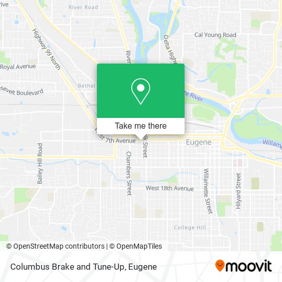 Columbus Brake and Tune-Up map