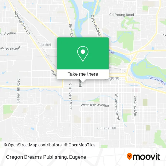 Oregon Dreams Publishing map