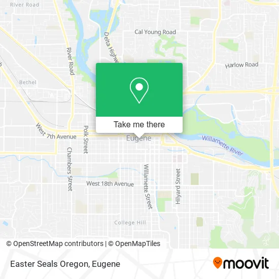 Easter Seals Oregon map