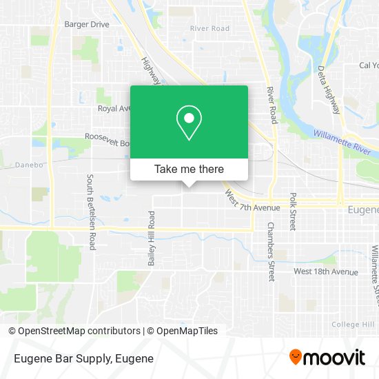 Eugene Bar Supply map