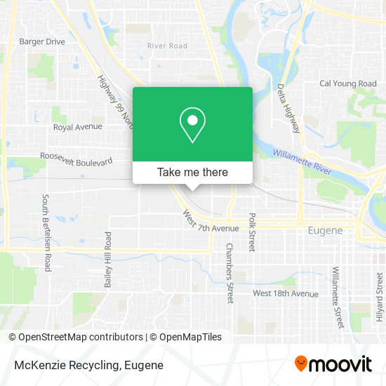 McKenzie Recycling map