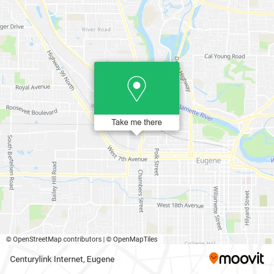 Mapa de Centurylink Internet