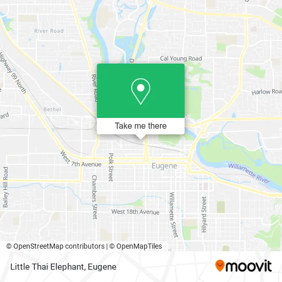 Little Thai Elephant map