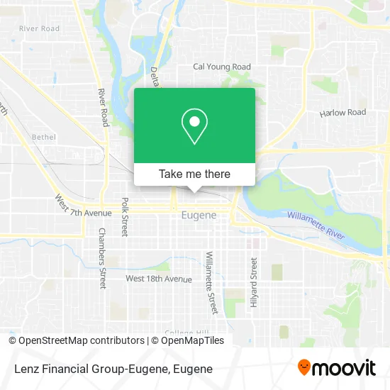 Lenz Financial Group-Eugene map