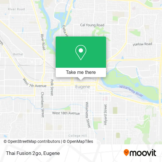 Thai Fusion 2go map