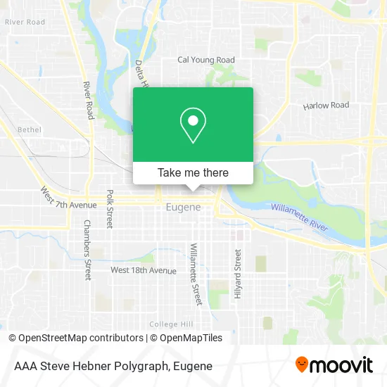Mapa de AAA Steve Hebner Polygraph