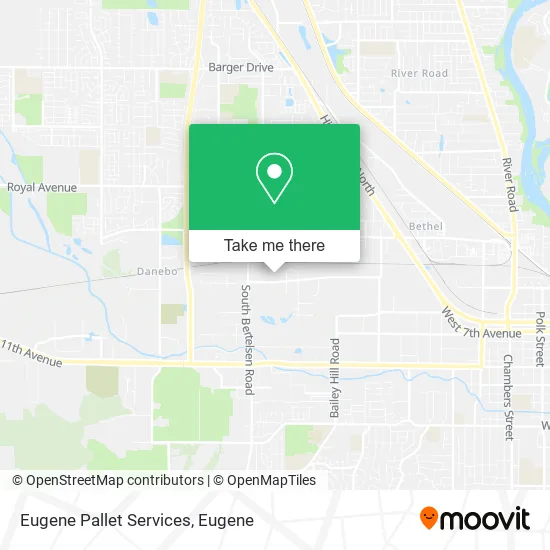 Eugene Pallet Services map