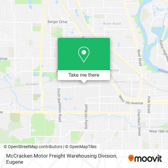 Mapa de McCracken Motor Freight Warehousing Division